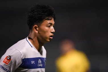 Bangplee-Samutprakan, 10 NOV 2021: Samutprakan, Tayland 'daki Samutprakan Stadyumu' nda Muangthong United 'a karşı 6.