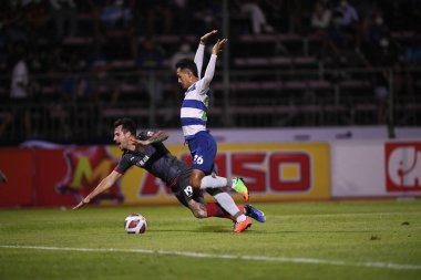 Bangplee-Samutprakan, 10 NOV 2021: Samutprakan, Tayland 'daki Samutprakan Stadyumu' nda Muangthong United 'a karşı 6.