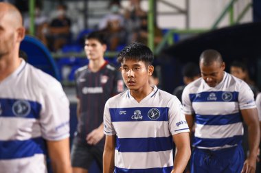 Bangplee-Samutprakan, 10 NOV 2021: Samutprakan, Tayland 'daki Samutprakan Stadyumu' nda Muangthong United 'a karşı 6.