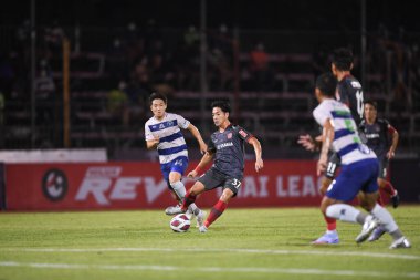 Bangplee-Samutprakan, 10 NOV 2021: Samutprakan, Tayland 'daki Samutprakan Stadyumu' nda Muangthong United 'a karşı 6.