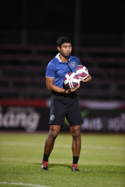 Bangplee-Samutprakan, 10 NOV 2021: Samutprakan, Tayland 'daki Samutprakan Stadyumu' nda Muangthong United 'a karşı 6.