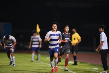 Bangplee-Samutprakan, 10 NOV 2021: Samutprakan, Tayland 'daki Samutprakan Stadyumu' nda Muangthong United 'a karşı 6.