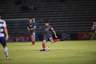 Bangplee-Samutprakan, 10 NOV 2021: Samutprakan, Tayland 'daki Samutprakan Stadyumu' nda Muangthong United 'a karşı 6.