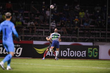 Bangplee-Samutprakan, 10 NOV 2021: Samutprakan, Tayland 'daki Samutprakan Stadyumu' nda Muangthong United 'a karşı 6.