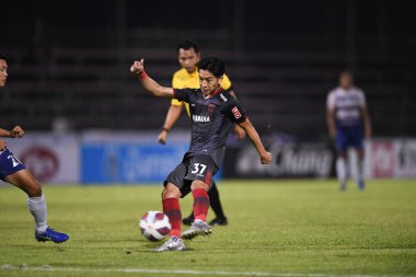 Bangplee-Samutprakan, 10 NOV 2021: Samutprakan, Tayland 'daki Samutprakan Stadyumu' nda Muangthong United 'a karşı 6.