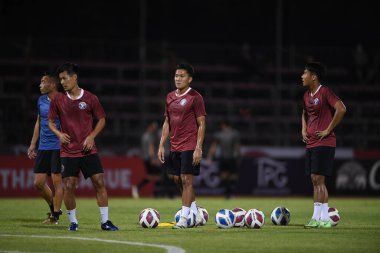 Bangplee-Samutprakan, 10 NOV 2021: Samutprakan, Tayland 'daki Samutprakan Stadyumu' nda Muangthong United 'a karşı 6.