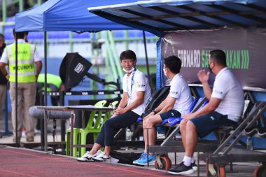 Bangplee-Samutprakan, 10 NOV 2021: Samutprakan, Tayland 'daki Samutprakan Stadyumu' nda Muangthong United 'a karşı 6.