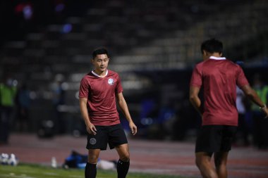 Bangplee-Samutprakan, 10 NOV 2021: Samutprakan, Tayland 'daki Samutprakan Stadyumu' nda Muangthong United 'a karşı 6.