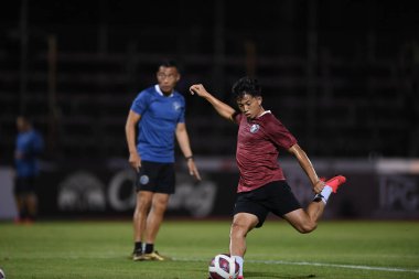 Bangplee-Samutprakan, 10 NOV 2021: Samutprakan, Tayland 'daki Samutprakan Stadyumu' nda Muangthong United 'a karşı 6.