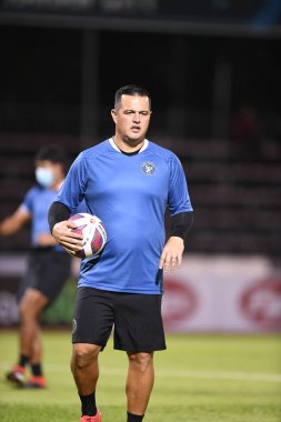 Bangplee-Samutprakan, 10 NOV 2021: Samutprakan, Tayland 'daki Samutprakan Stadyumu' nda Muangthong United 'a karşı 6.