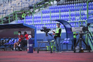Bangplee-Samutprakan, 10 NOV 2021: Samutprakan, Tayland 'daki Samutprakan Stadyumu' nda Muangthong United 'a karşı 6.