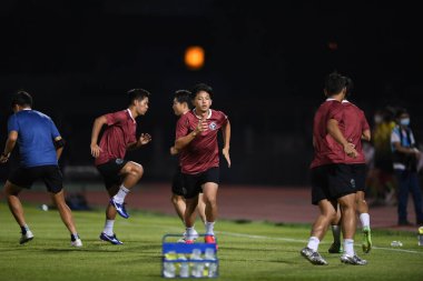 Bangplee-Samutprakan, 10 NOV 2021: Samutprakan, Tayland 'daki Samutprakan Stadyumu' nda Muangthong United 'a karşı 6.