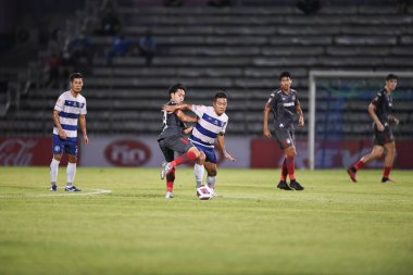 Bangplee-Samutprakan, 10 NOV 2021: Samutprakan, Tayland 'daki Samutprakan Stadyumu' nda Muangthong United 'a karşı 6.