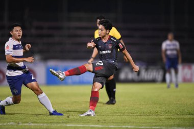 Bangplee-Samutprakan, 10 NOV 2021: Samutprakan, Tayland 'daki Samutprakan Stadyumu' nda Muangthong United 'a karşı 6.