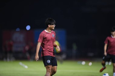 Bangplee-Samutprakan, 10 NOV 2021: Samutprakan, Tayland 'daki Samutprakan Stadyumu' nda Muangthong United 'a karşı 6.