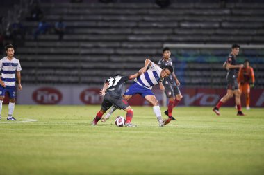 Bangplee-Samutprakan, 10 NOV 2021: Samutprakan, Tayland 'daki Samutprakan Stadyumu' nda Muangthong United 'a karşı 6.