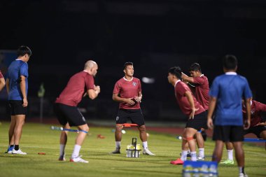 Bangplee-Samutprakan, 10 NOV 2021: Samutprakan, Tayland 'daki Samutprakan Stadyumu' nda Muangthong United 'a karşı 6.