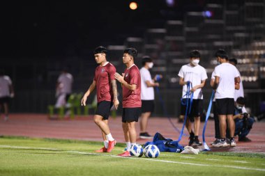 Bangplee-Samutprakan, 10 NOV 2021: Samutprakan, Tayland 'daki Samutprakan Stadyumu' nda Muangthong United 'a karşı 6.