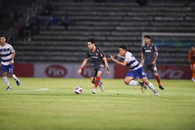 Bangplee-Samutprakan, 10 NOV 2021: Samutprakan, Tayland 'daki Samutprakan Stadyumu' nda Muangthong United 'a karşı 6.