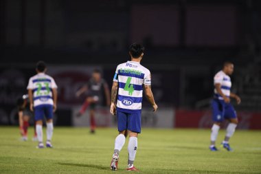 Bangplee-Samutprakan, 10 NOV 2021: Samutprakan, Tayland 'daki Samutprakan Stadyumu' nda Muangthong United 'a karşı 6.