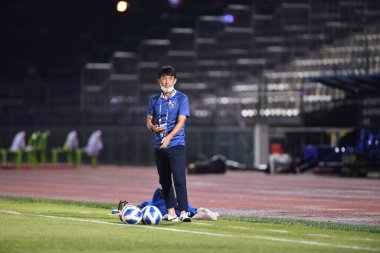 Bangplee-Samutprakan, 10 NOV 2021: Samutprakan, Tayland 'daki Samutprakan Stadyumu' nda Muangthong United 'a karşı 6.