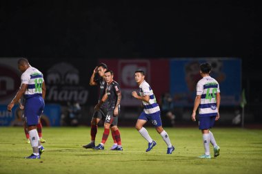 Bangplee-Samutprakan, 10 NOV 2021: Samutprakan, Tayland 'daki Samutprakan Stadyumu' nda Muangthong United 'a karşı 6.