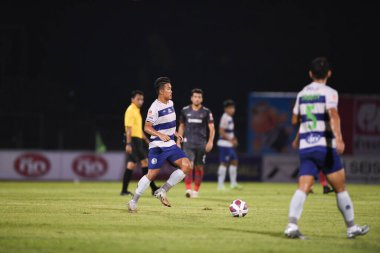 Bangplee-Samutprakan, 10 NOV 2021: Samutprakan, Tayland 'daki Samutprakan Stadyumu' nda Muangthong United 'a karşı 6.