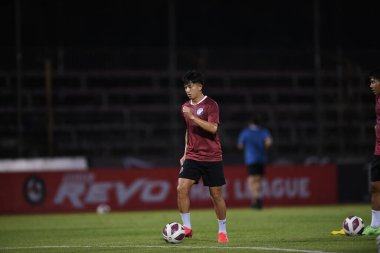 Bangplee-Samutprakan, 10 NOV 2021: Samutprakan, Tayland 'daki Samutprakan Stadyumu' nda Muangthong United 'a karşı 6.