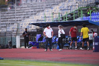 Bangplee-Samutprakan, 10 NOV 2021: Samutprakan, Tayland 'daki Samutprakan Stadyumu' nda Muangthong United 'a karşı 6.