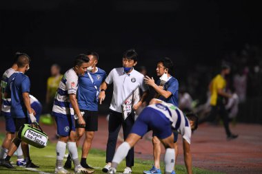 Bangplee-Samutprakan, 10 NOV 2021: Samutprakan, Tayland 'daki Samutprakan Stadyumu' nda Muangthong United 'a karşı 6.