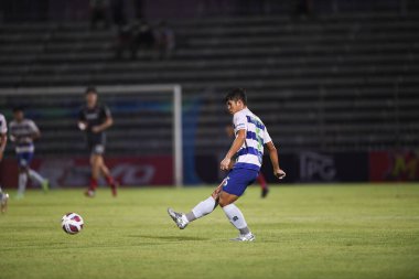 Bangplee-Samutprakan, 10 NOV 2021: Samutprakan, Tayland 'daki Samutprakan Stadyumu' nda Muangthong United 'a karşı 6.
