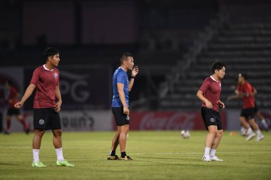 Bangplee-Samutprakan, 10 NOV 2021: Samutprakan, Tayland 'daki Samutprakan Stadyumu' nda Muangthong United 'a karşı 6.