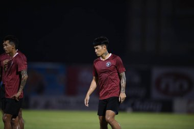 Bangplee-Samutprakan, 10 NOV 2021: Samutprakan, Tayland 'daki Samutprakan Stadyumu' nda Muangthong United 'a karşı 6.