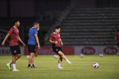 Bangplee-Samutprakan, 10 NOV 2021: Samutprakan, Tayland 'daki Samutprakan Stadyumu' nda Muangthong United 'a karşı 6.
