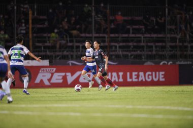 Bangplee-Samutprakan, 10 NOV 2021: Samutprakan, Tayland 'daki Samutprakan Stadyumu' nda Muangthong United 'a karşı 6.