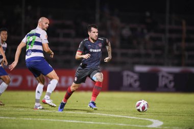 Bangplee-Samutprakan, 10 NOV 2021: Samutprakan, Tayland 'daki Samutprakan Stadyumu' nda Muangthong United 'a karşı 6.