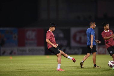 Bangplee-Samutprakan, 10 NOV 2021: Samutprakan, Tayland 'daki Samutprakan Stadyumu' nda Muangthong United 'a karşı 6.