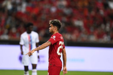 KALLANG, SINGAPORE - 15TH JULY, 2022: Luis Diaz #23 Player of Liverpool in action during pre-season against Crystal Palace at national stadium