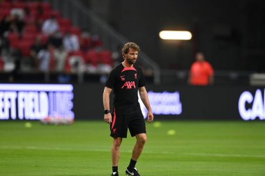 KALLANG, SINGAPORE - 15TH JULY, 2022: Andreas Kornmayer head of fitness of Liverpool in action during pre-season against Crystal Palace at national stadium