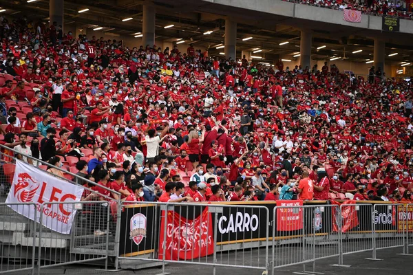 Kallang Singapore 15Th July 2022 Unidentified Fans Liverpool Action Pre — 스톡 사진