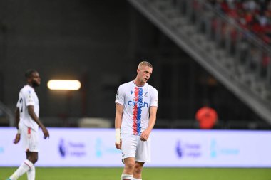 KALLANG, ŞARKI - 15 Temmuz 2022 Killian Phillips # 55 Kristal Saray Oyuncusu sezon öncesi Liverpool karşısında ulusal stadyumda. 