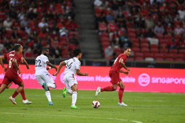 KALLANG, SINGAPORE - 15 Temmuz 2022: Jaden Raymond # 64 Kristal Saray Oyuncusu sezon öncesi stadyumdaki Liverpool maçında. 