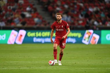 KALLANG, SINGAPORE - 15TH JULY, 2022: Nathaniel Phillips #47 Player of liverpool in action during pre-season against crystal palace at national stadium. 