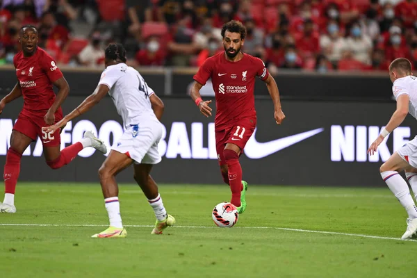 Kallang Singapore 15Th July 2022 Mohamed Salah Player Liverpool Action — стоковое фото