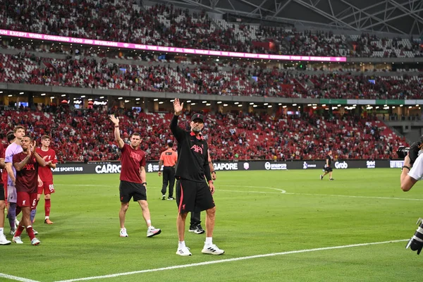 Kallang Singapore Luglio 2022 Jurgen Klopp Allenatore Del Liverpool Azione — Foto Stock