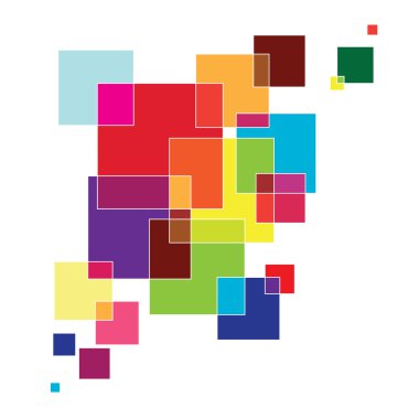 faux saydam arka plan ile çok renkli fayans