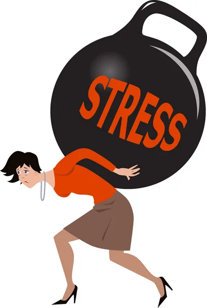 Woman under stress — Stock Vector