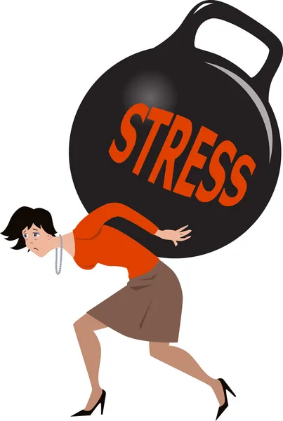 Frau unter Stress Stockillustration