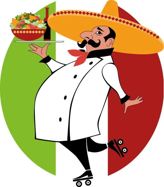 Chef mexicano — Archivo Imágenes Vectoriales