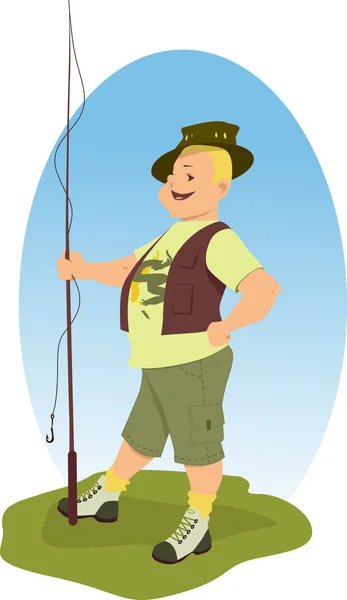 釣りに行く — ストックベクタ